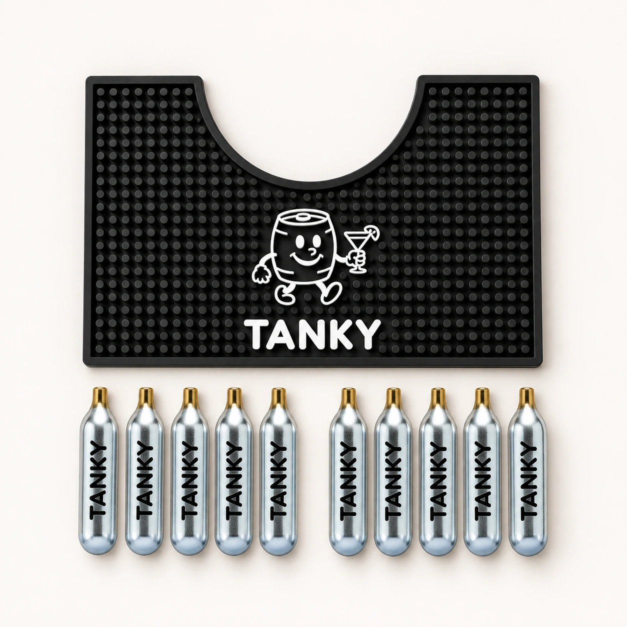 Mini 2L bar mat with 10 CO₂ cartridges